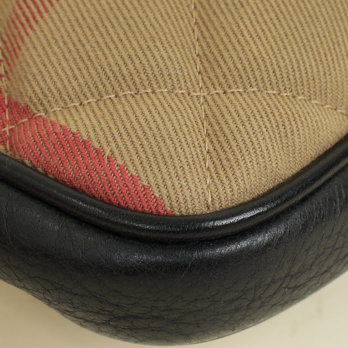 Burberry Bicolor House Check Sophie Bag