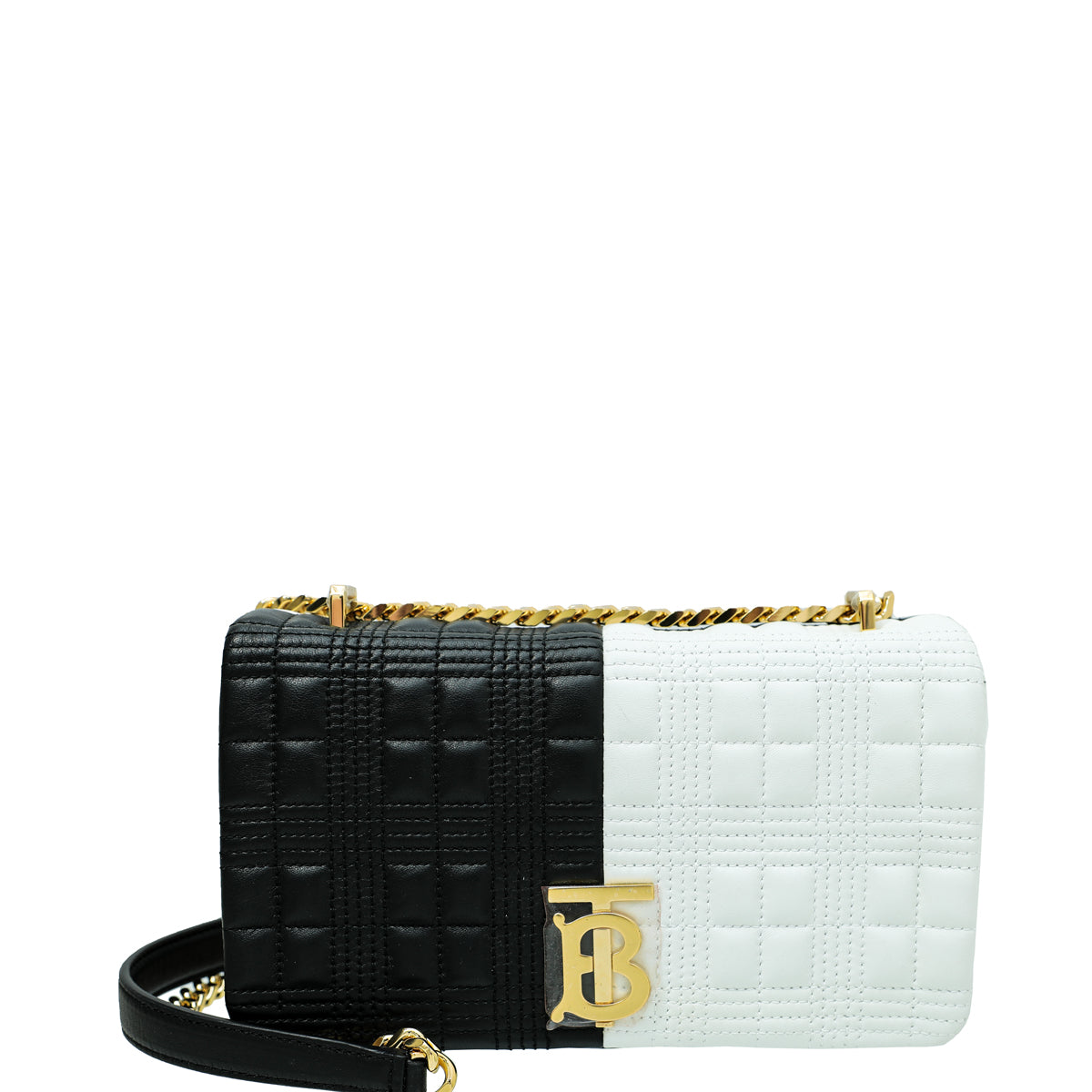 Burberry Bicolor Quilted Lola Small Chain Bag