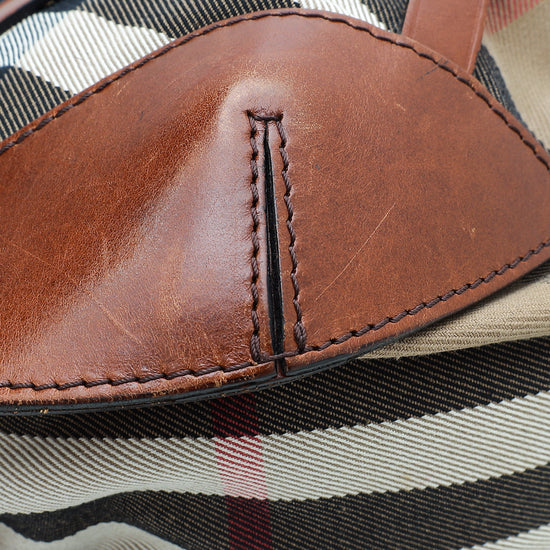 Burberry Brown Bridle Dutton Hobo Bag