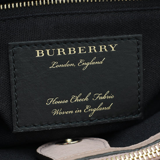 Burberry Pale Orchid Banner Tote Medium Bag