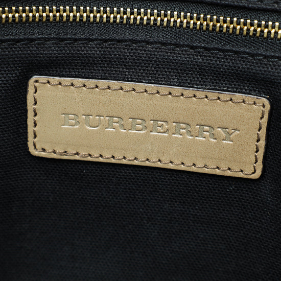 Burberry Bicolor Bridle House Check Abbott Crossbody Bag