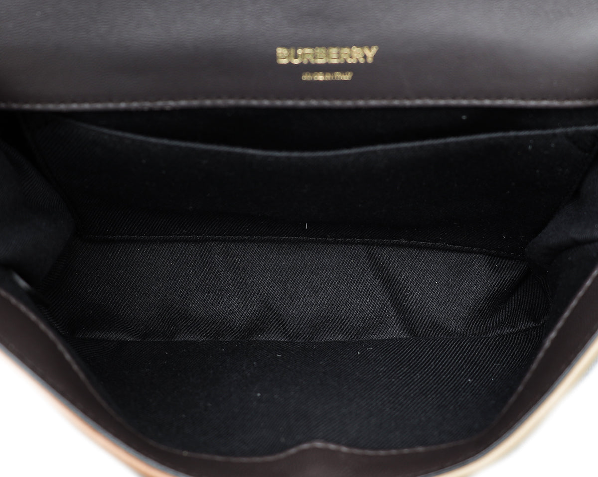 Burberry Colorblock Quilted Small Lola Chain Bag