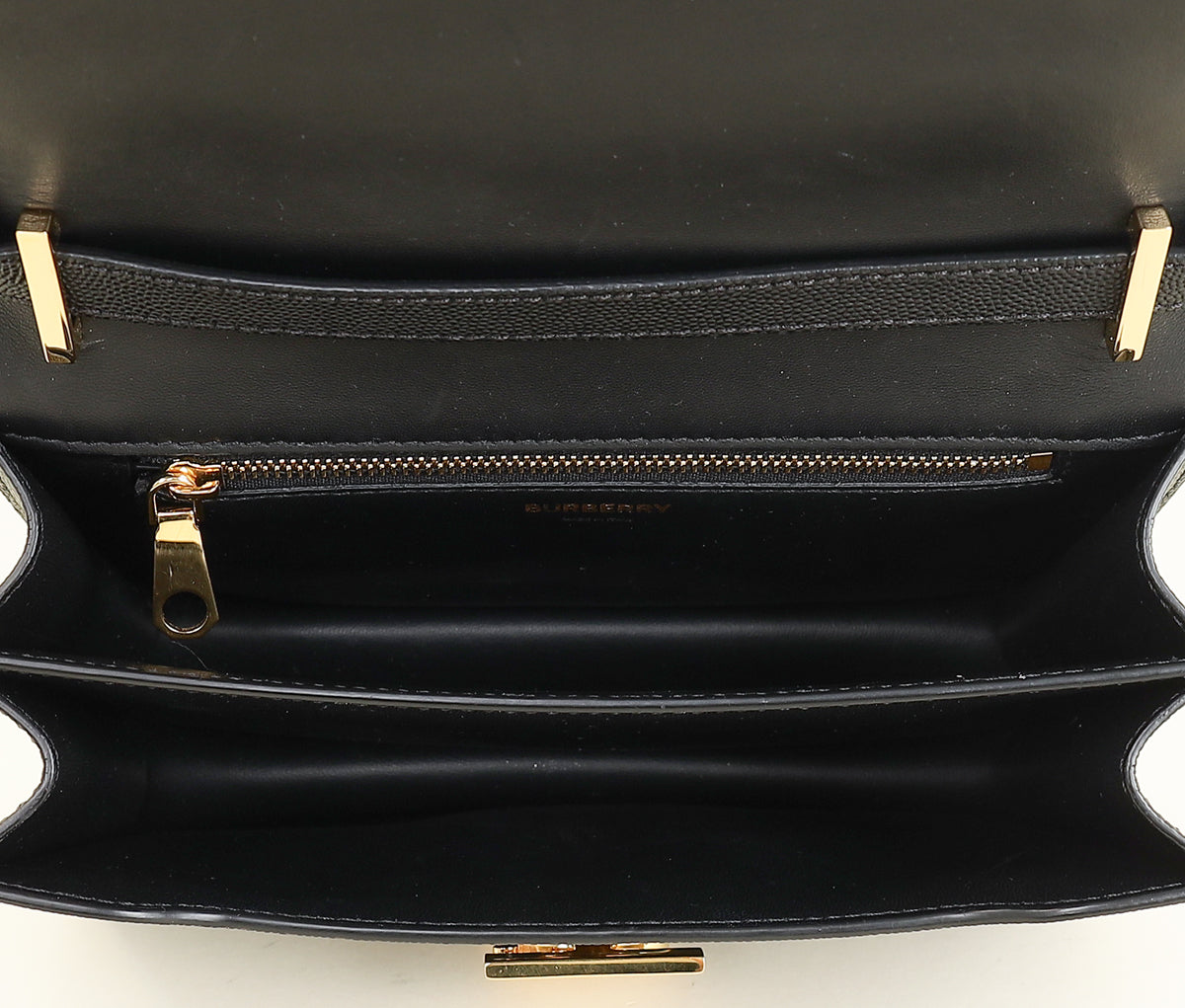Burberry Black TB Logo Flap Small Bag-Burberry-THE CLOSET
