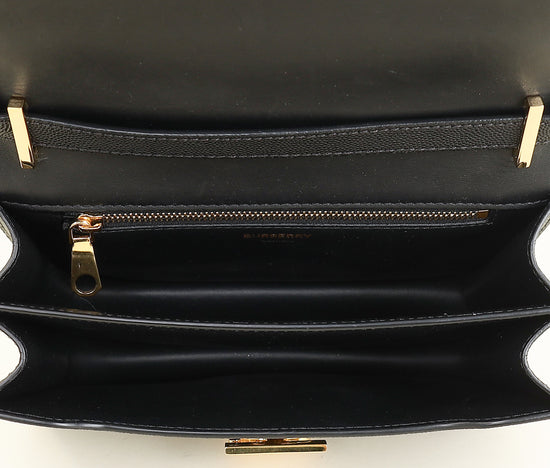 Burberry Black TB Logo Flap Small Bag-Burberry-THE CLOSET