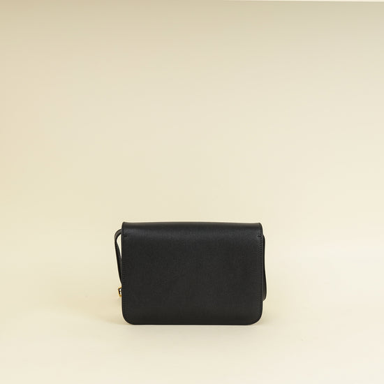 Burberry Black TB Logo Flap Small Bag-Burberry-THE CLOSET