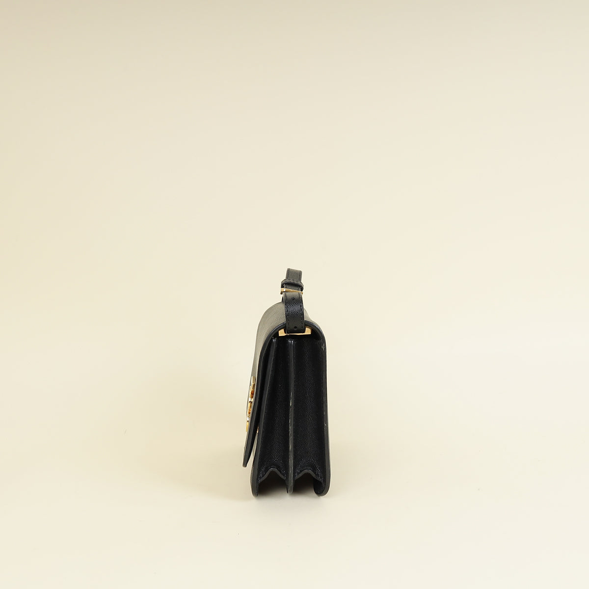 Burberry Black TB Logo Flap Small Bag-Burberry-THE CLOSET