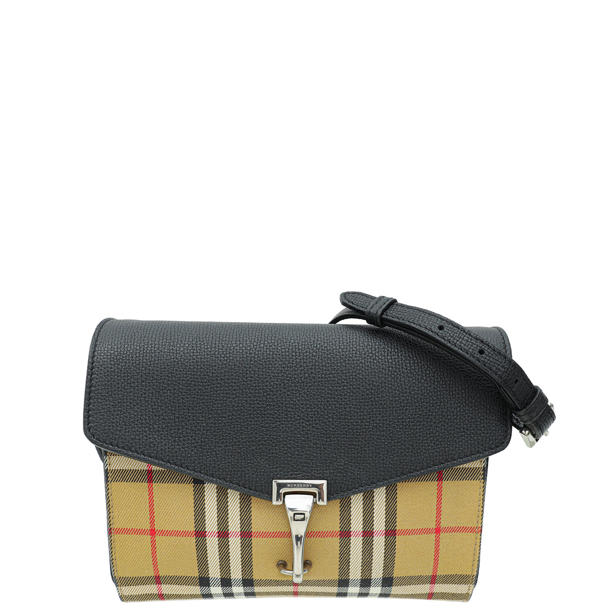 Burberry Bicolor Vintage Check Macken Crossbody Small Bag