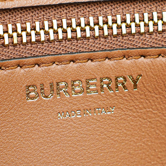 Burberry Bicolor TB Logo Small Flap Bag