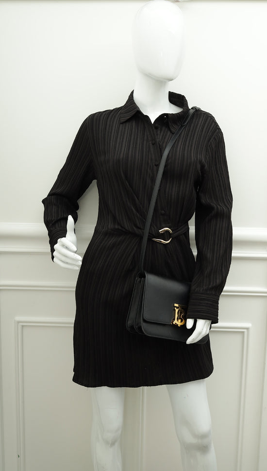 Burberry Black TB Logo Small Flap Bag-Burberry-THE CLOSET