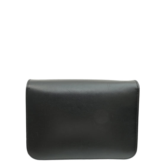 Burberry Black TB Logo Small Flap Bag