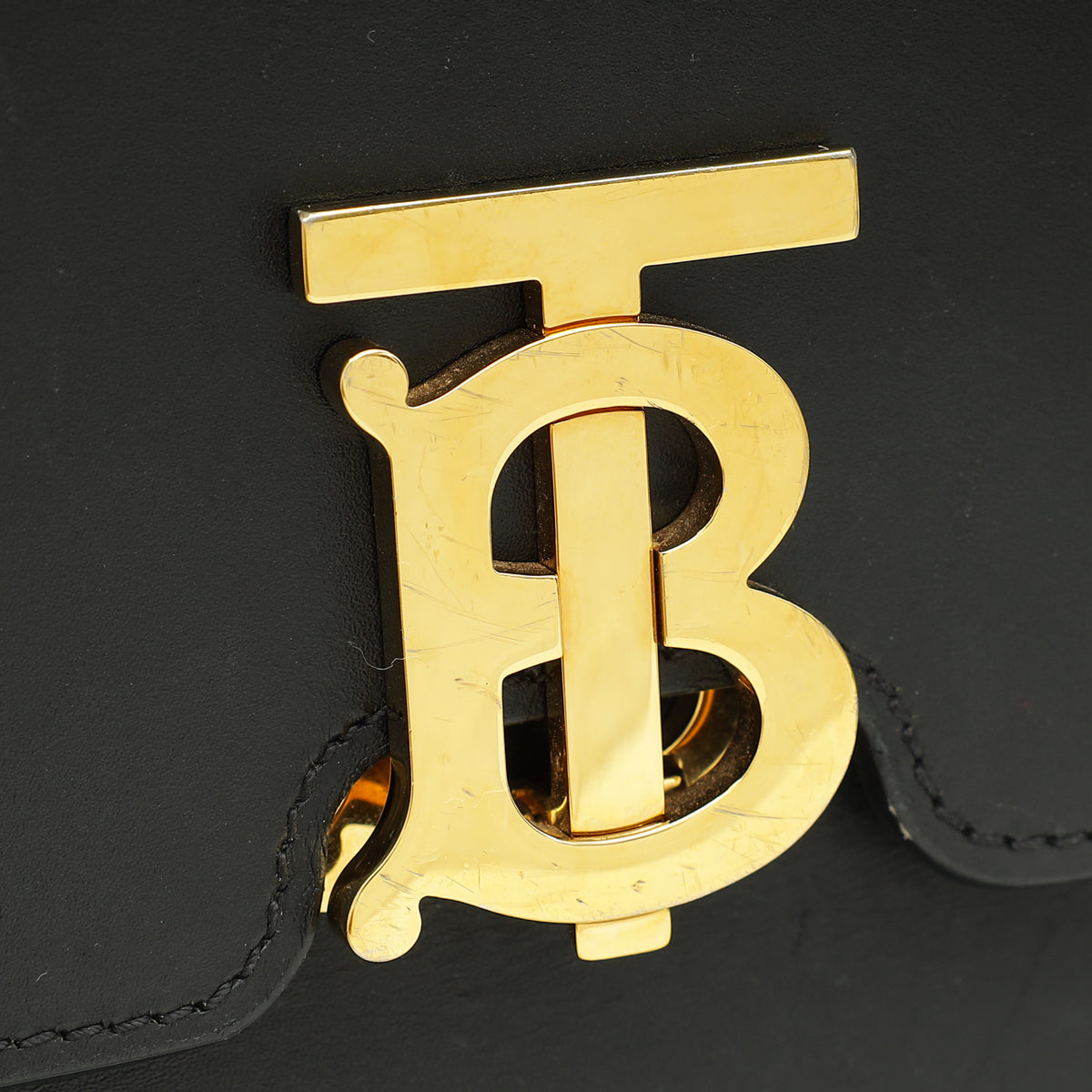 Burberry Black TB Logo Small Flap Bag-Burberry-THE CLOSET