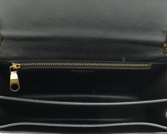 Burberry Black TB Logo Small Flap Bag-Burberry-THE CLOSET