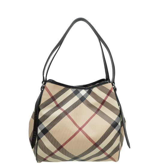 Burberry Bicolor Nova Check Canterbury Tote Bag