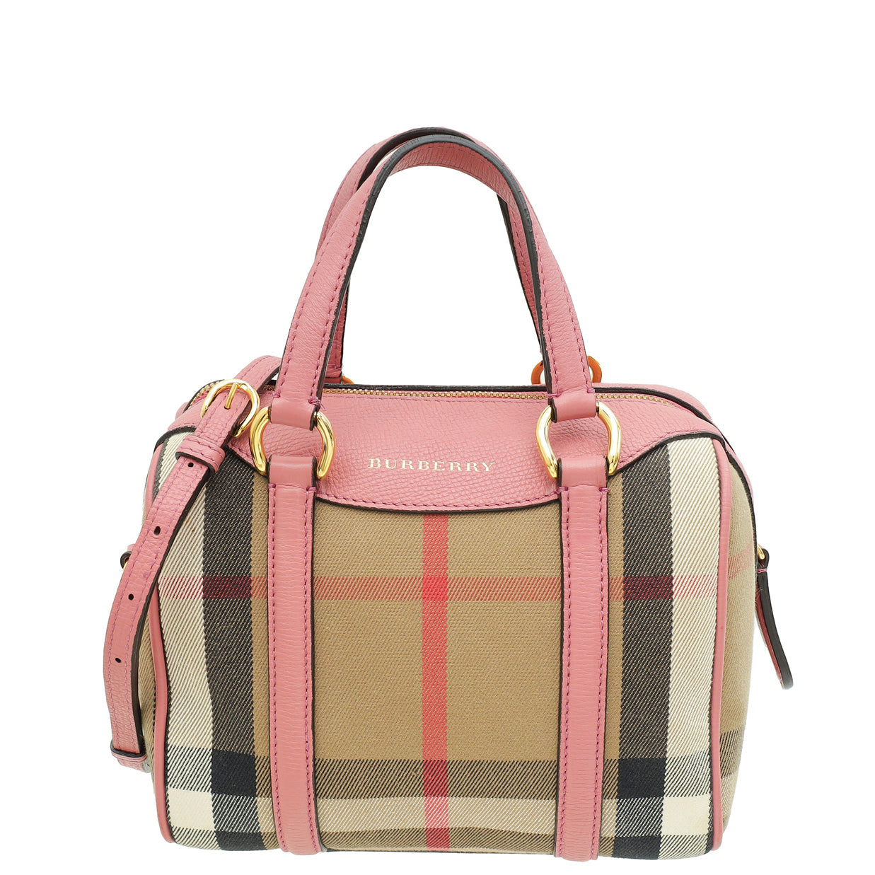 Burberry Bicolor House Check Small Convertible Alchester Bag-Burberry-THE CLOSET