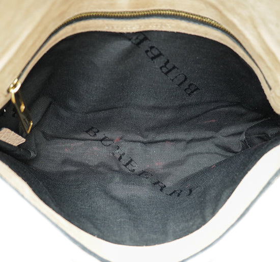 Burberry Nude Mildenhall Flap Crossbody Bag