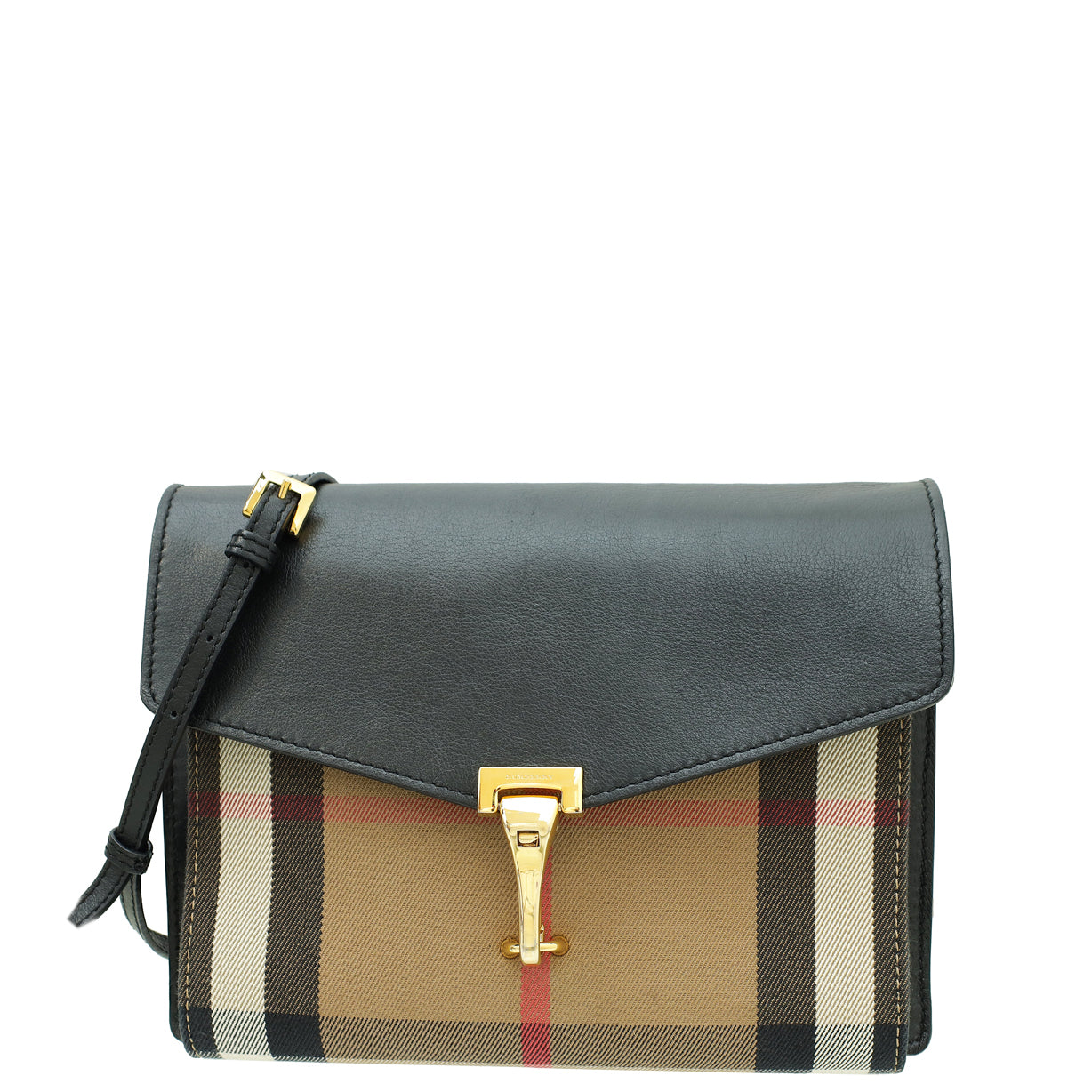 Burberry Black House Check Small Macken Crossbody Bag THE CLOSET