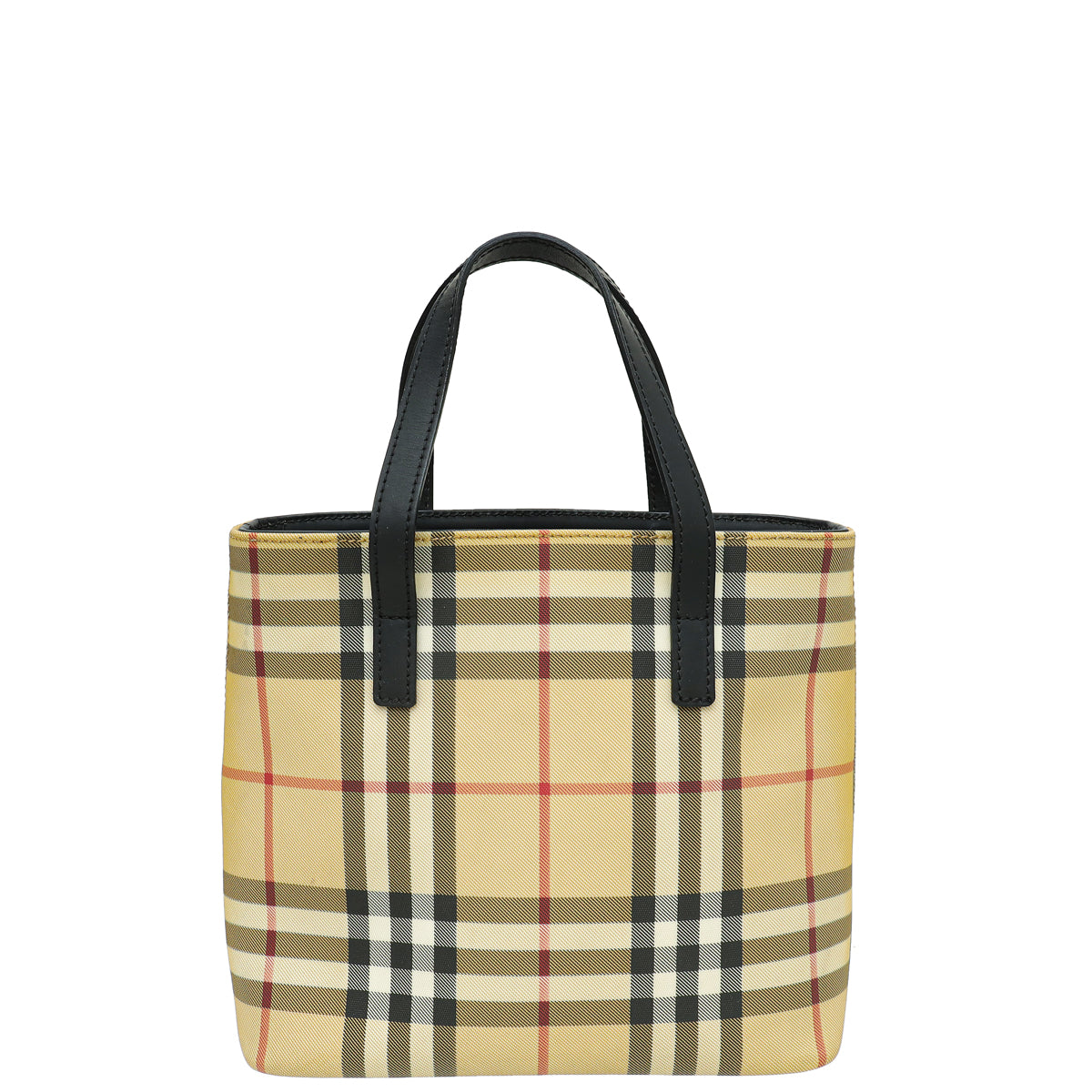 Burberry Bicolor Vintage Check Tote Bag-Burberry-THE CLOSET