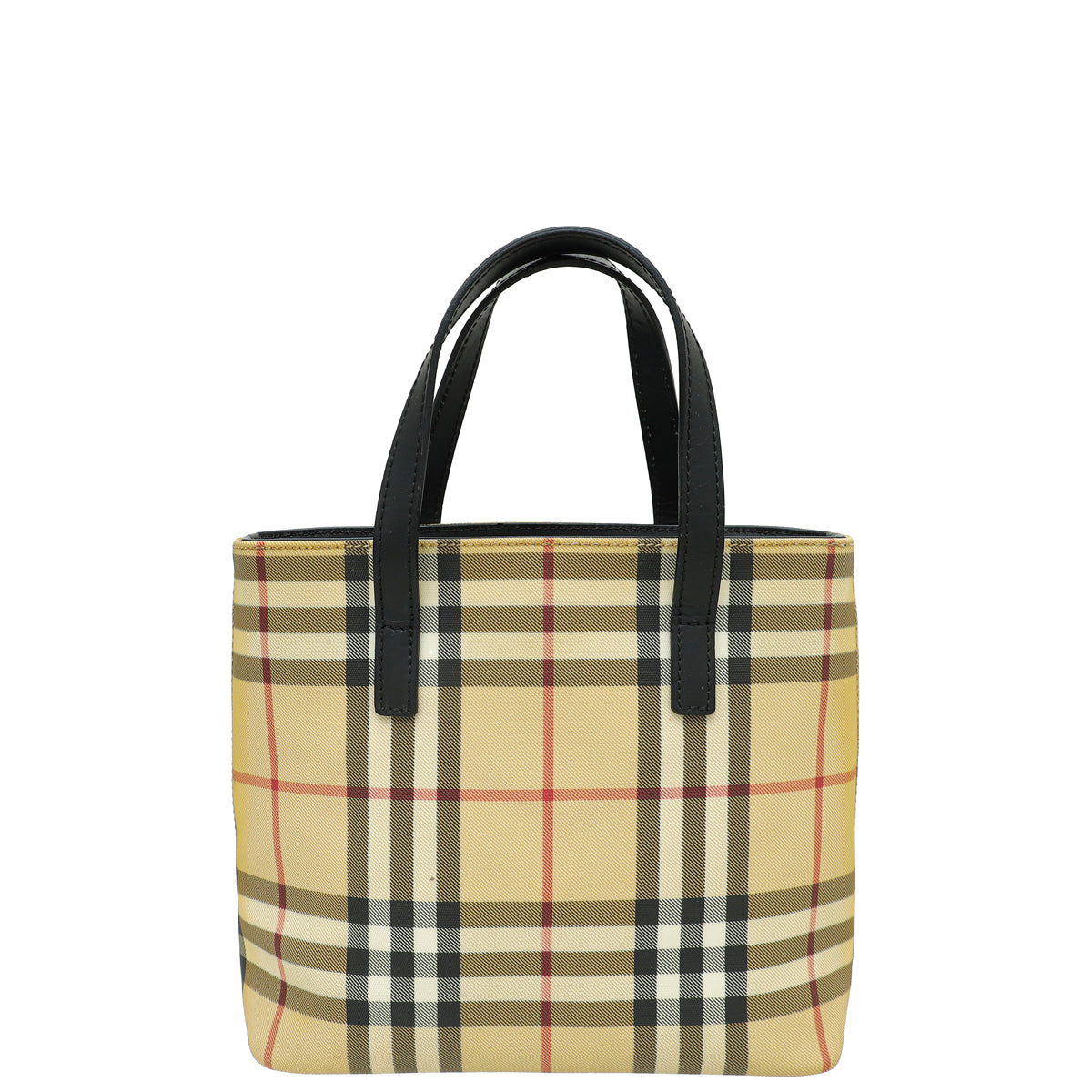 Burberry Bicolor Vintage Check Tote Bag-Burberry-THE CLOSET