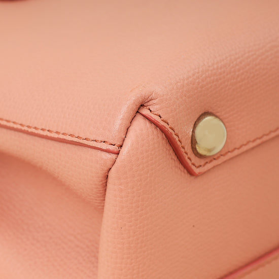 Burberry Dusty Rose Banner Small Tote Bag-Burberry-THE CLOSET