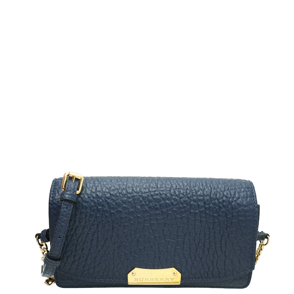 Burberry Navy Blue Madison Wallet On Chain-Burberry-THE CLOSET