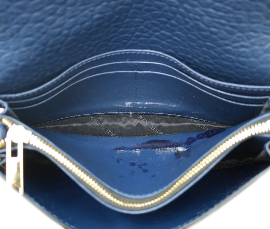 Burberry Navy Blue Madison Wallet On Chain