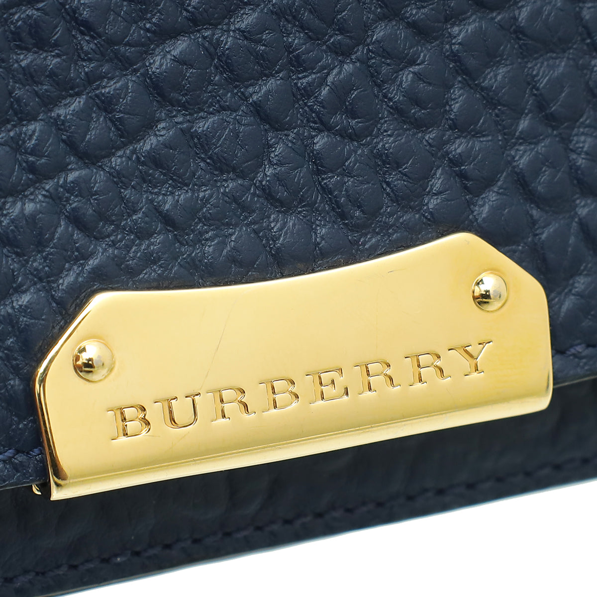 Burberry Navy Blue Madison Wallet On Chain