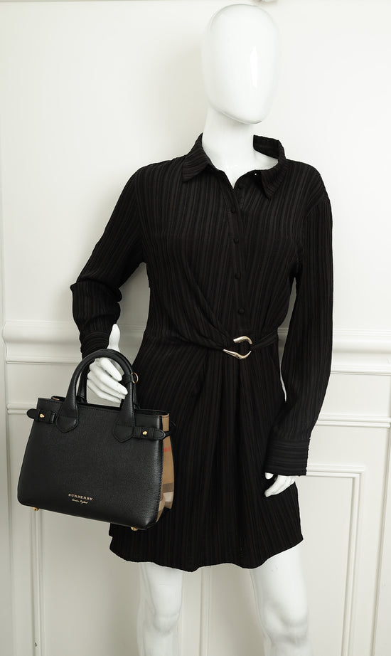 Burberry Bicolor Banner Tote Bag-Burberry-THE CLOSET