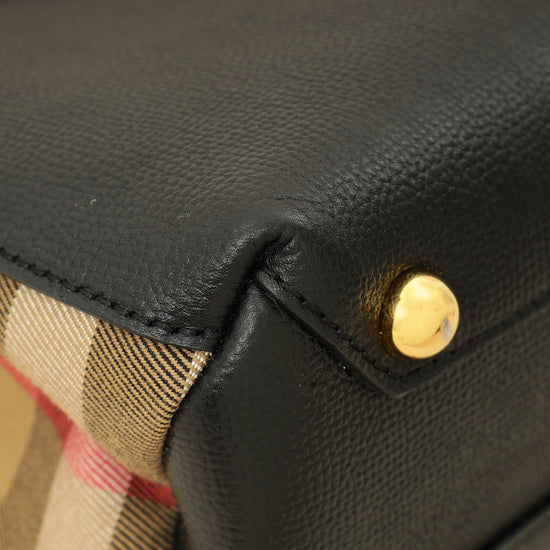 Burberry Bicolor Banner Tote Bag-Burberry-THE CLOSET