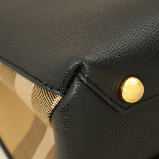 Burberry Bicolor Banner Tote Bag-Burberry-THE CLOSET