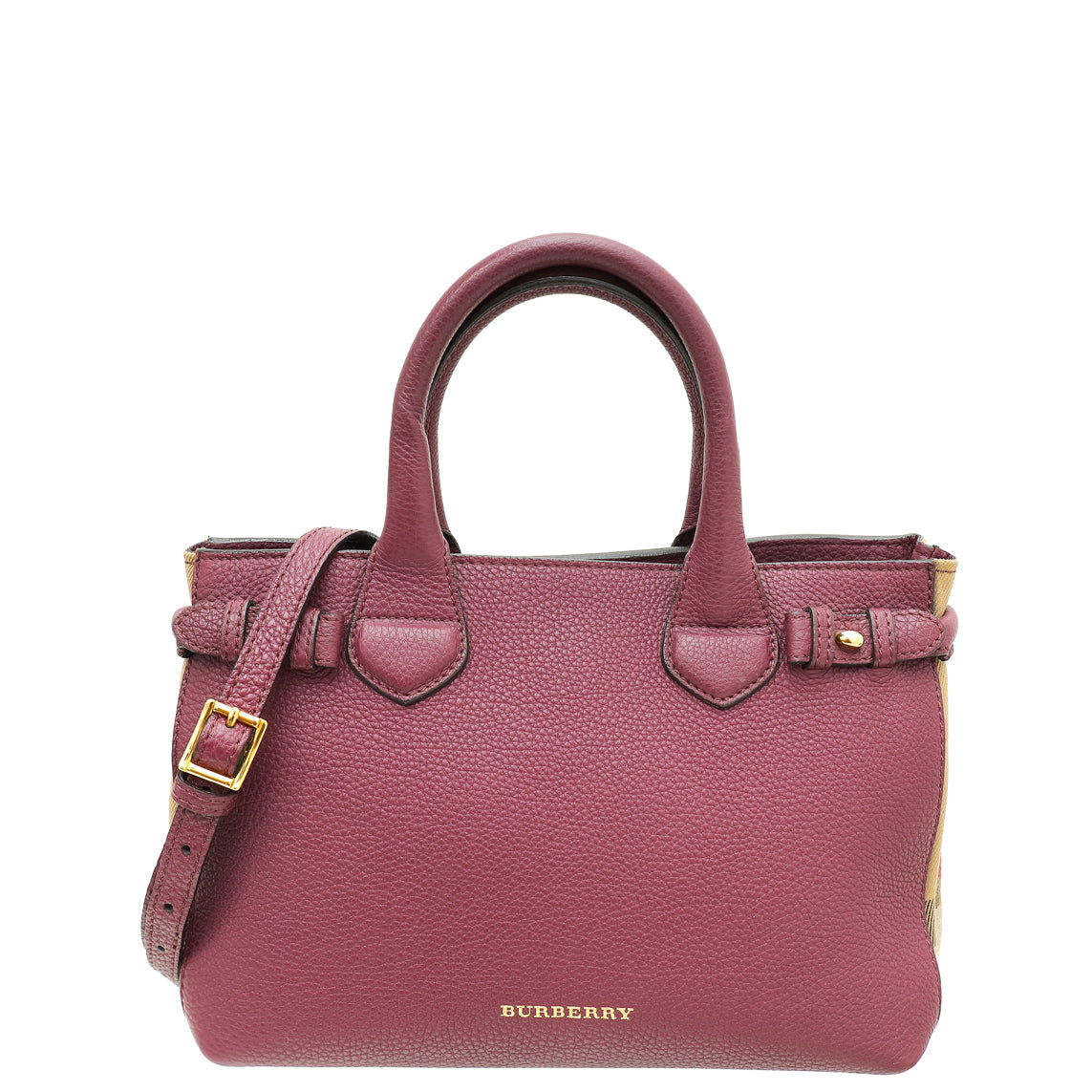 Burberry Violet Small Banner Small Tote Bag-Burberry-THE CLOSET