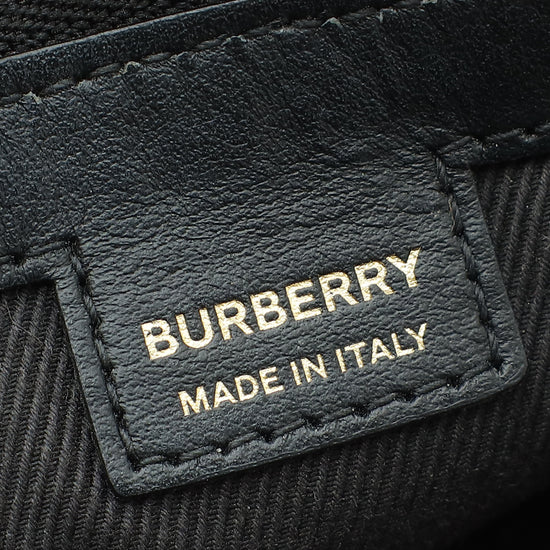 Burberry Black Olympia Checked Pouch Bag