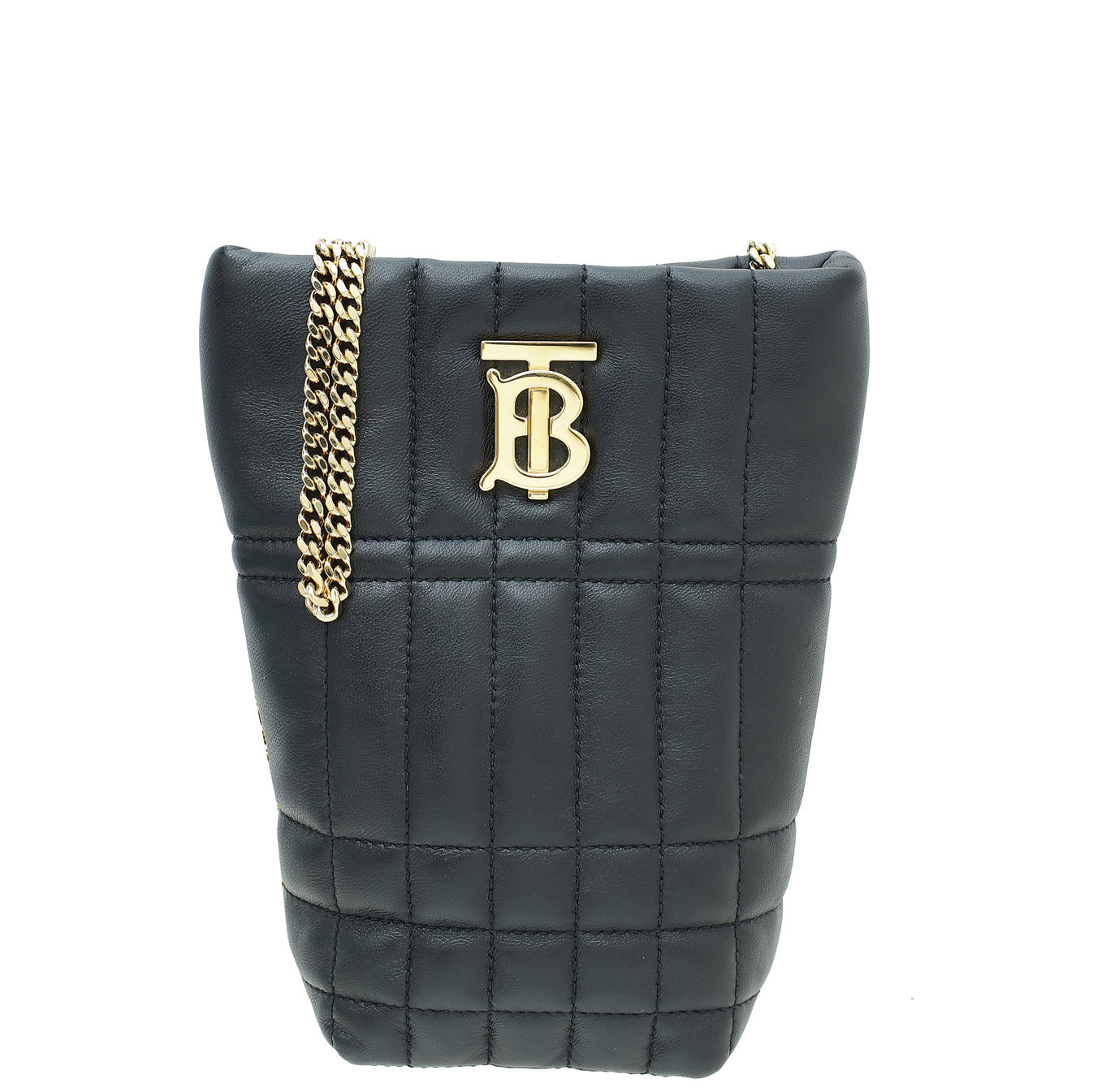 Burberry Black Micro Lola Bucket Chain Bag-Burberry-THE CLOSET