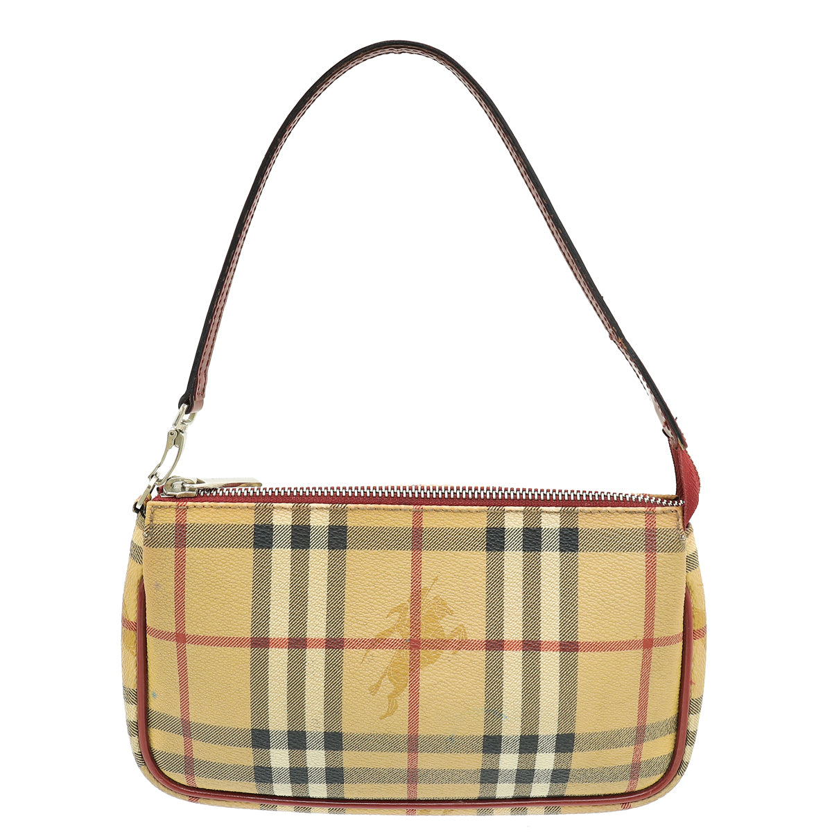 Burberry Bicolor Horse Check Pochette Bag-Burberry-THE CLOSET