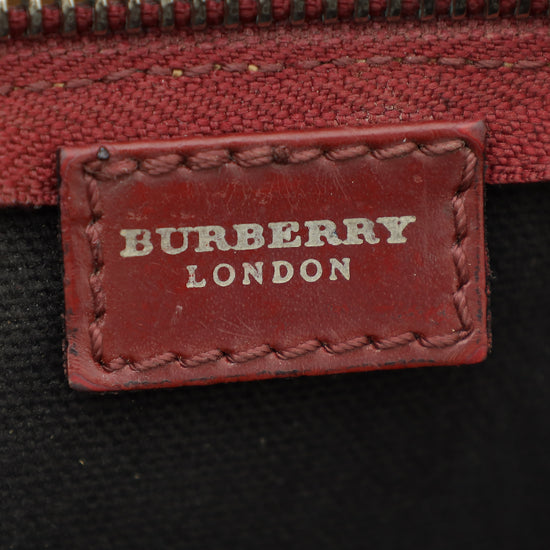 Burberry Bicolor Horse Check Pochette Bag