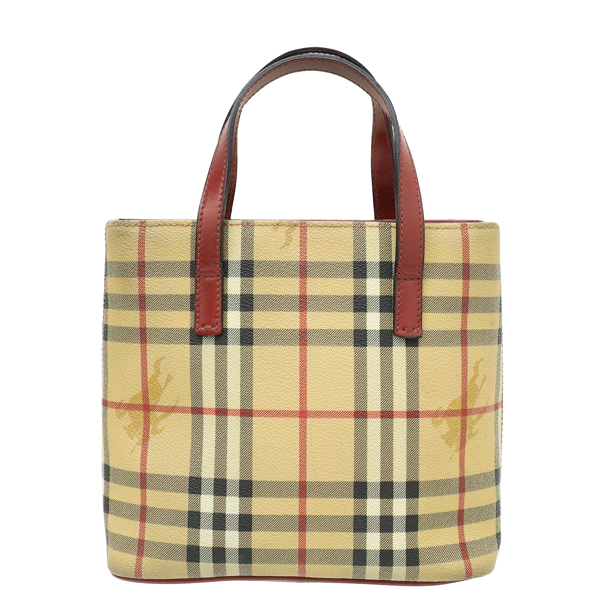 Burberry Bicolor Haymarket Check London Bag-Burberry-THE CLOSET
