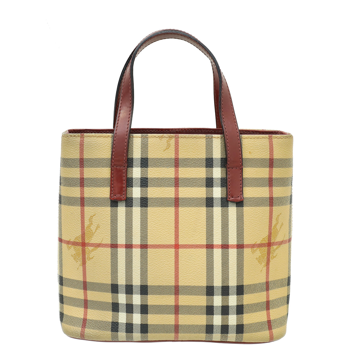 Burberry Bicolor Haymarket Check London Bag-Burberry-THE CLOSET