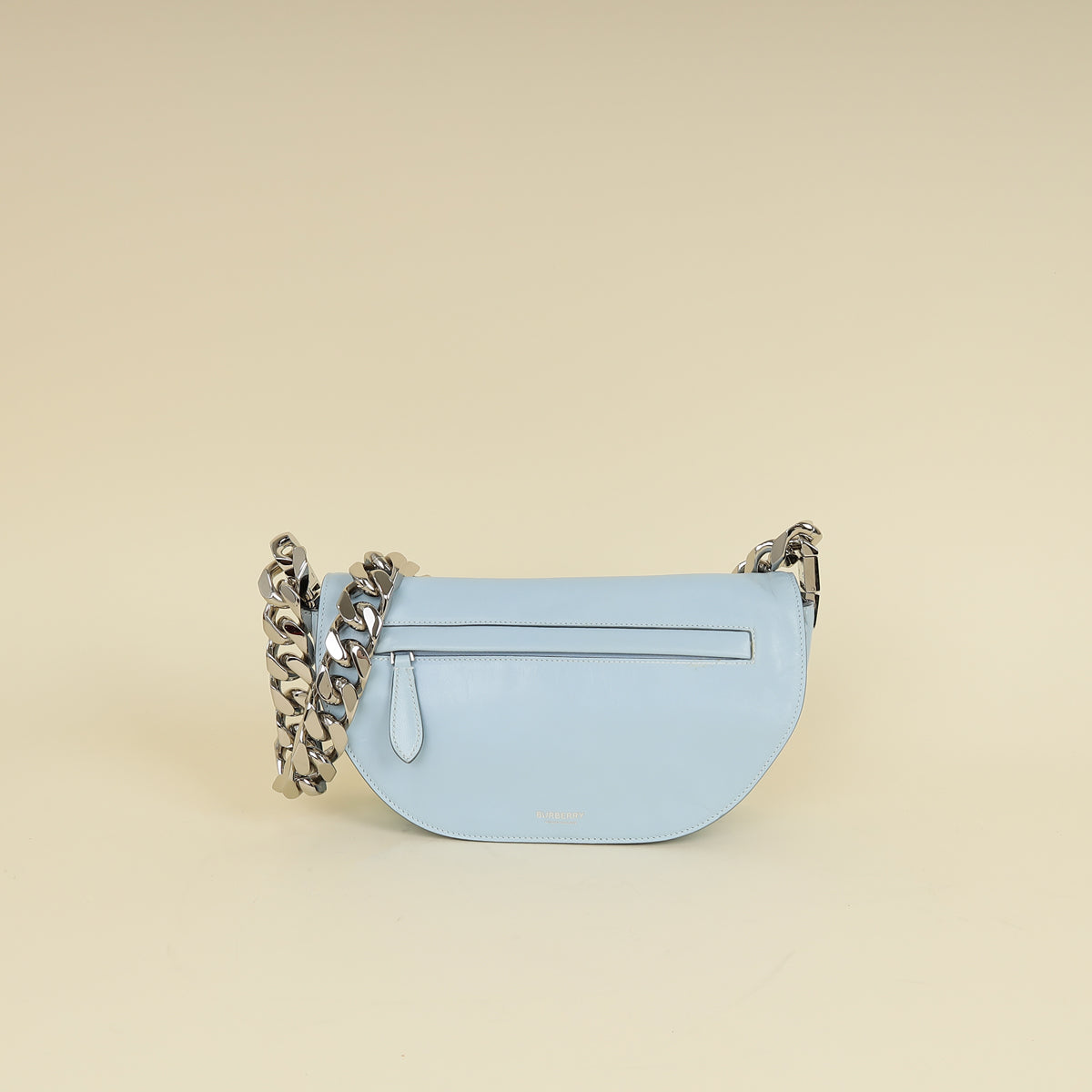 Burberry Pale Blue Soft Olympia Small Chain Bag-Burberry-THE CLOSET