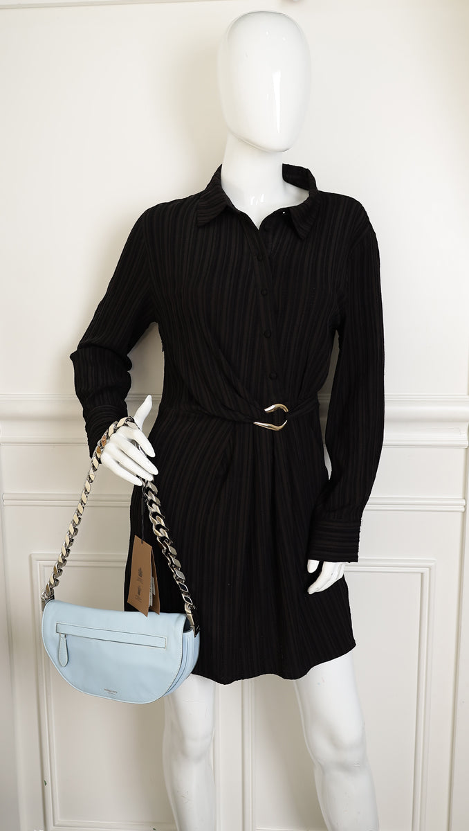 Burberry Pale Blue Soft Olympia Small Chain Bag-Burberry-THE CLOSET