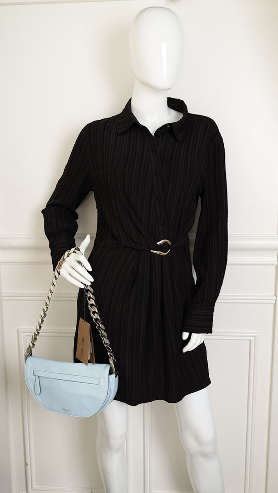 Burberry Pale Blue Soft Olympia Small Chain Bag-Burberry-THE CLOSET