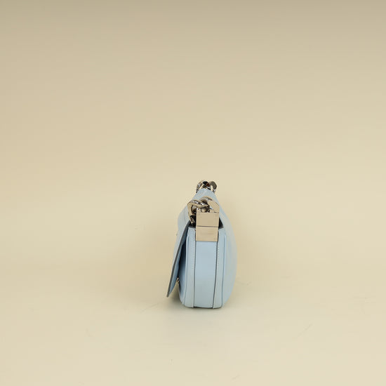 Burberry Pale Blue Soft Olympia Small Chain Bag-Burberry-THE CLOSET