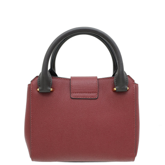 Burberry Bicolor Buckle Tote Small Bag