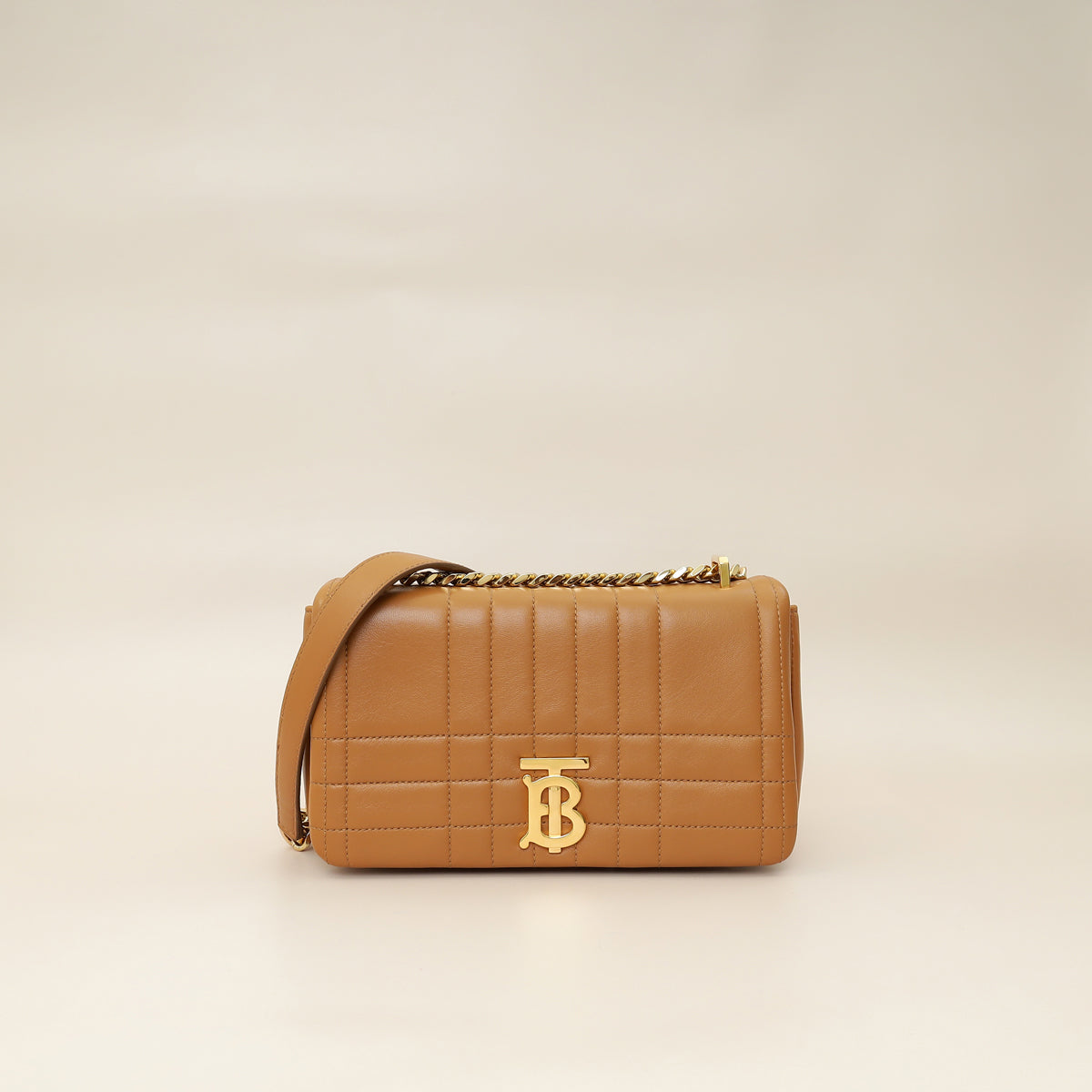 Burberry Caramel Lola Quilted Small Lola Chain Bag-Burberry-THE CLOSET