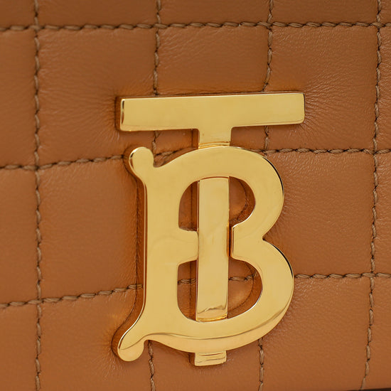 Burberry Caramel Lola Quilted Small Lola Chain Bag-Burberry-THE CLOSET