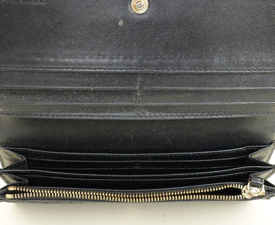 Burberry Black Continental Wallet