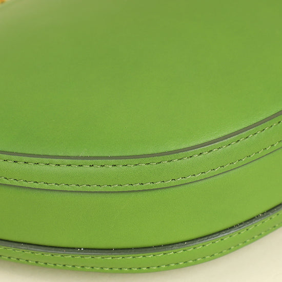 Burberry Green Olympia Mini Chain Zip Bag