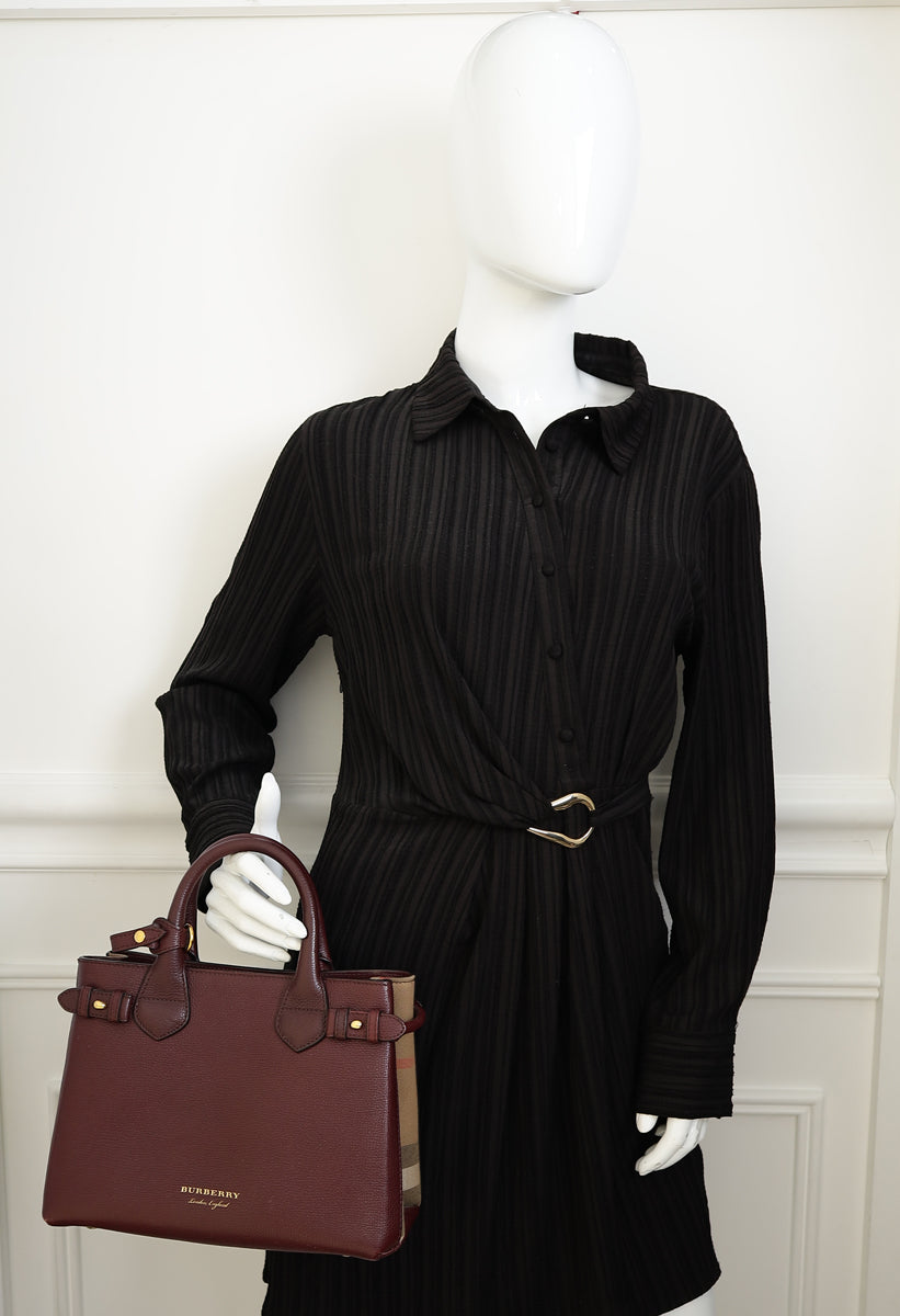 Burberry Bicolor Banner Tote Bag