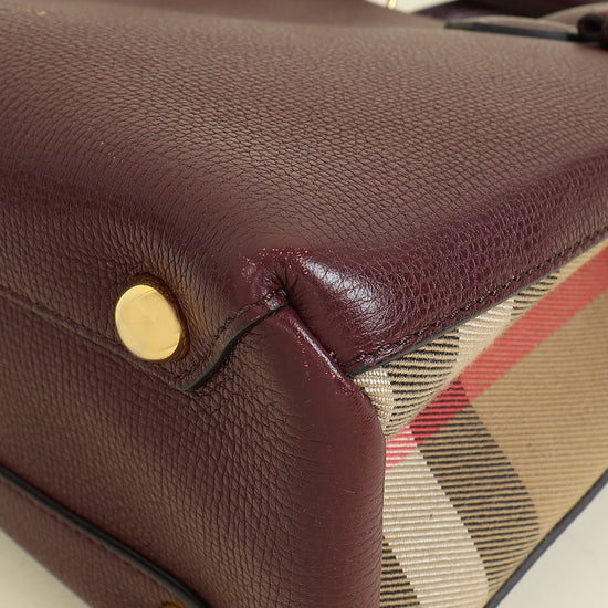 Burberry Bicolor Banner Tote Bag