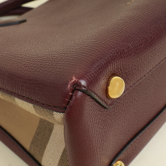 Burberry Bicolor Banner Tote Bag