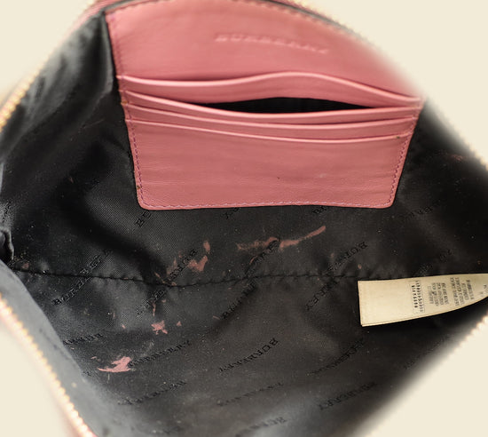 Burberry Bicolor House Check Derby Peyton Crossbody Bag