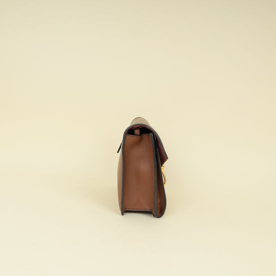 Burberry Brown House Check Macken Crossbody Bag